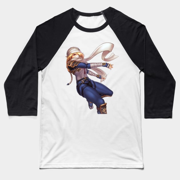 Sheik Baseball T-Shirt by hybridmink